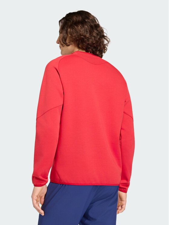 adidas adidas Bluza Spain Tiro Travel Crew Czerwony Regular Fit