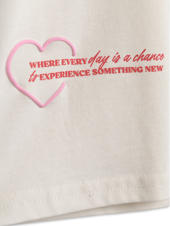 4F 4F T-Shirt BASIC+ Biały Oversize