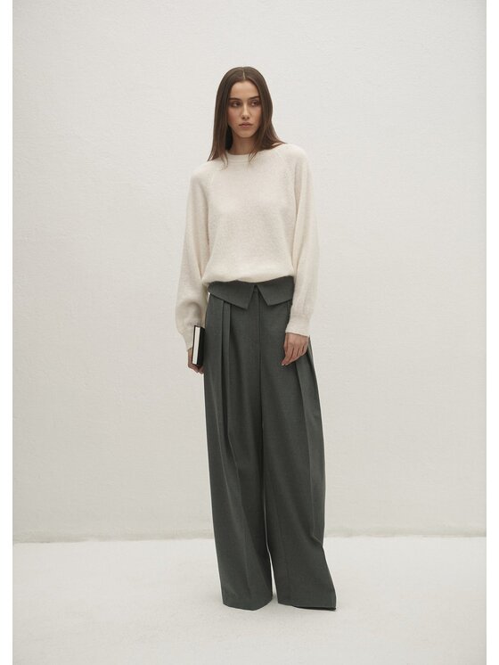 Le Collet Le Collet Sweter AVILA Écru Regular Fit