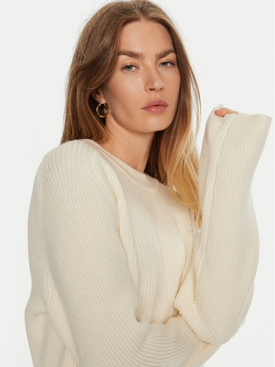 MICHAEL Michael Kors MICHAEL Michael Kors Sweter MF460YPF2G Écru Relaxed Fit