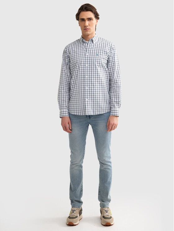 BIG STAR BIG STAR Koszula MESINONI_401_140 Niebieski Basic Fit