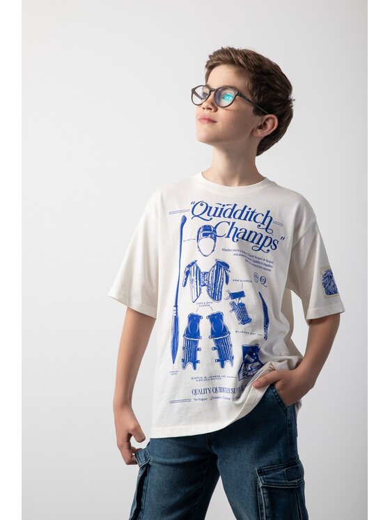 Coccodrillo Coccodrillo T-Shirt ZC5143201LBW-003 Écru Regular Fit
