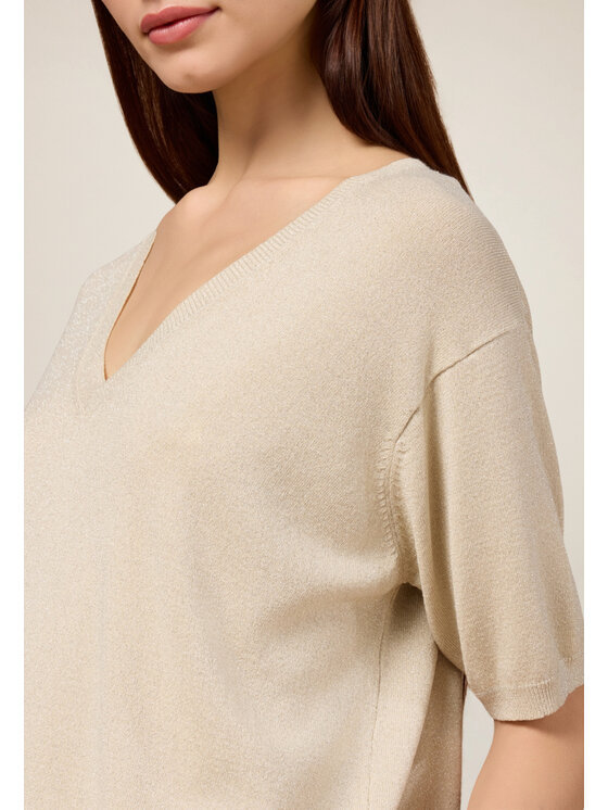 Oltre Oltre Cardigan M296J005031N012 Écru Regular Fit