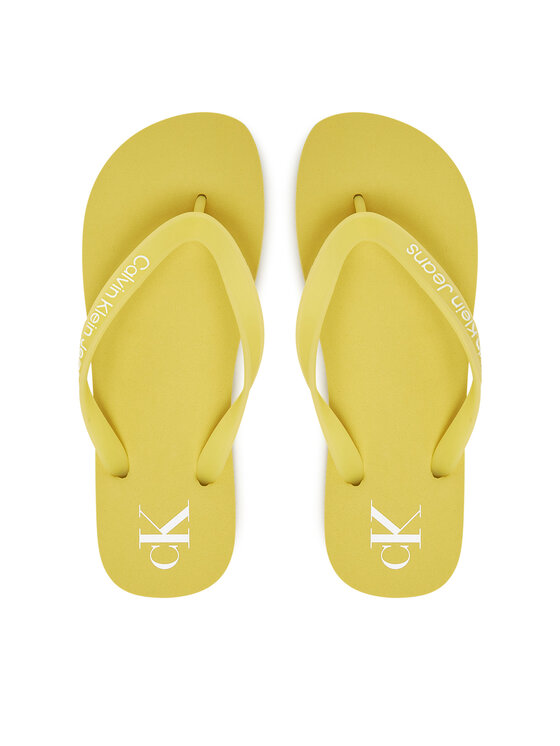 Calvin Klein Jeans Žabky Beach Sandal Transparent Tpu YW0YW01829 Žltá