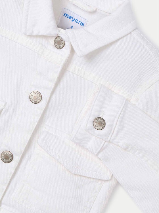 Mayoral Mayoral Giacca di jeans 3407 Écru Regular Fit