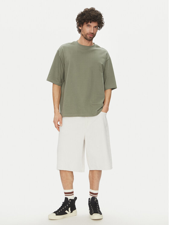 Only & Sons Only & Sons Дънкови шорти Carl 22034145 Екрю Balloon Fit