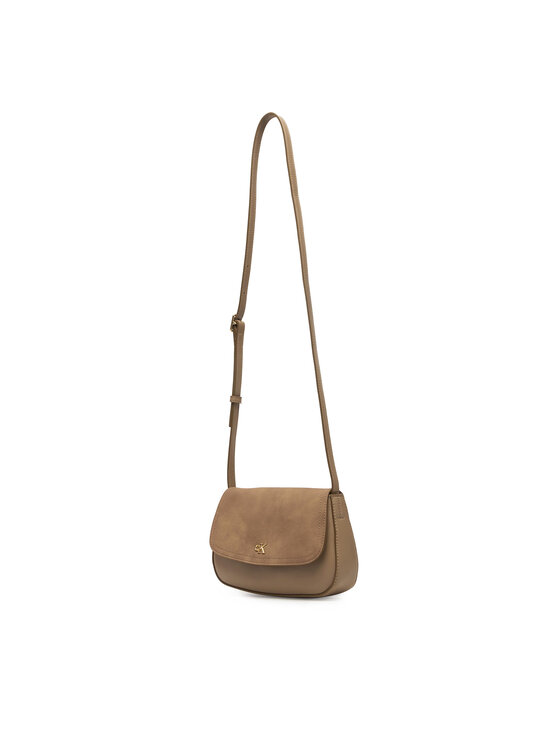 Calvin Klein Calvin Klein Kabelka Ck Brushed Flap Camera Bag LV04F3409G Béžová