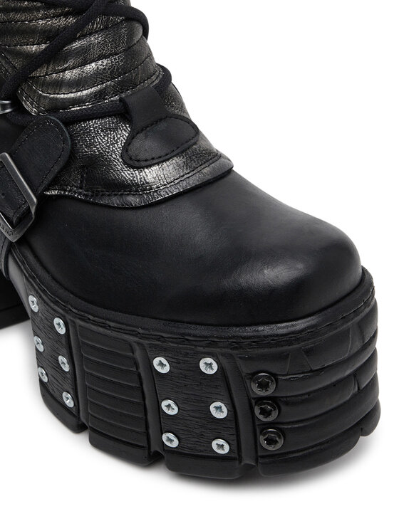 NEW ROCK NEW ROCK Čizme M-TM004-C3 Crna