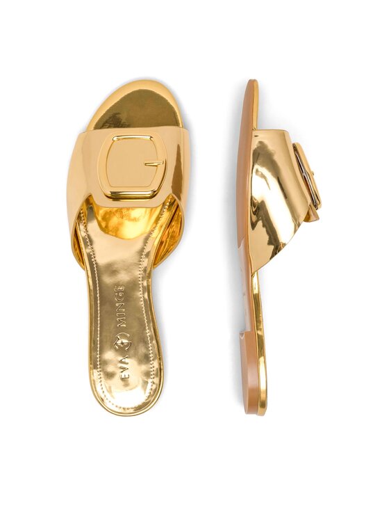 Eva Minge Eva Minge Pantoletten REGINE-SL2273-1 Goldfarben