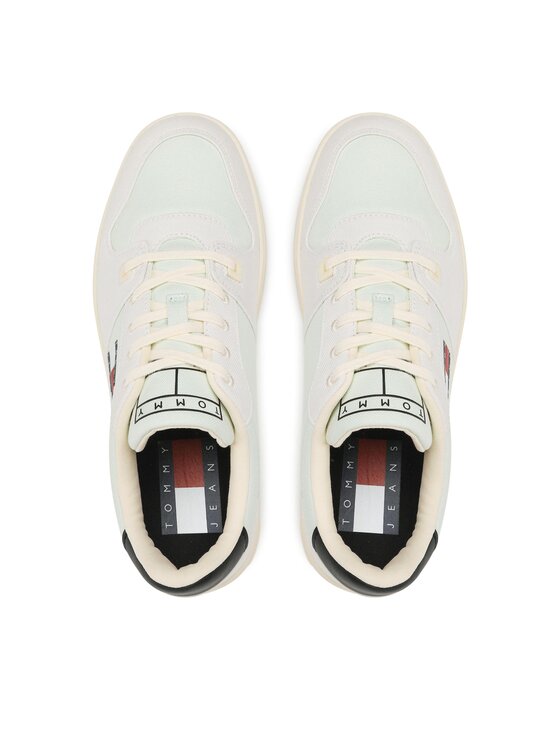 Tommy Jeans Tommy Jeans Laisvalaikio batai Basket Canvas EM0EM01163 Žalia