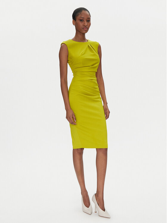 Rinascimento Rinascimento Коктейлна рокля CFC0122548003 Зелен Regular Fit