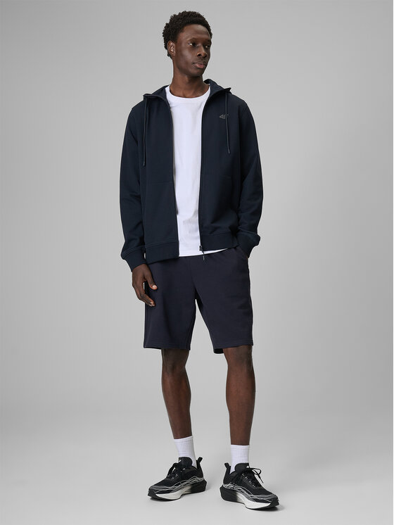 4F 4F Szorty sportowe BASIC+ Granatowy Regular Fit