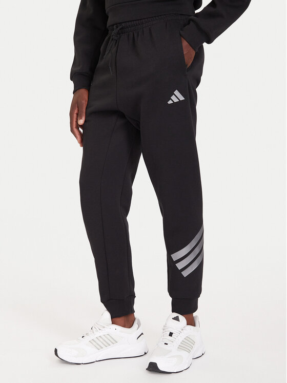 adidas adidas Παντελόνι φόρμας Future Icons 3-Stripes JX1958 Μαύρο Regular Fit