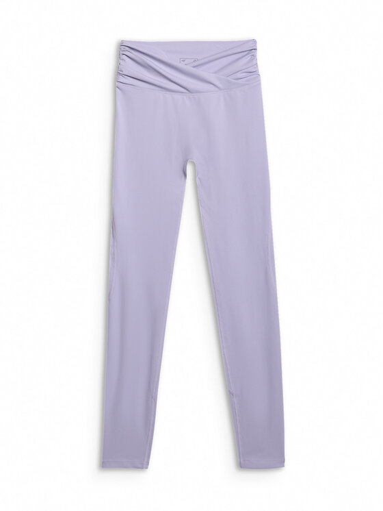 4F 4F Legginsy YOGA Niebieski jasny Slim Fit