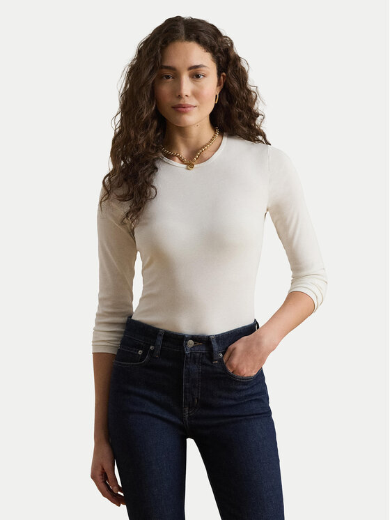 LAUREN RALPH LAUREN LAUREN RALPH LAUREN Palaidinė 200680399002 Balta Slim Fit