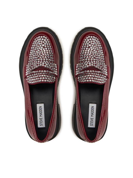 Steve Madden Steve Madden Loaferice Longhaul SM11003448 Tamnocrvena