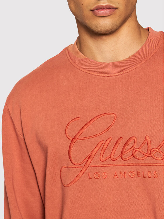 Felpa M1BQ10 K9W01 Arancione Regular Fit