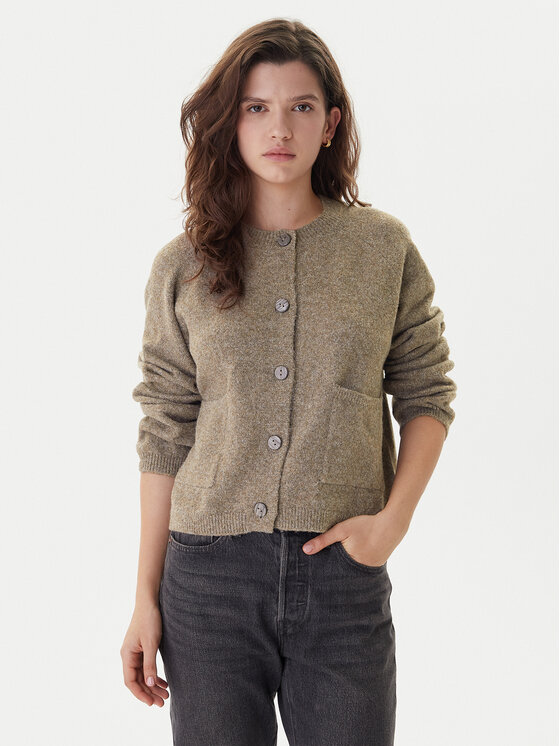 ONLY ONLY Pletena jopica Piemonte 15344118 Bež Regular Fit