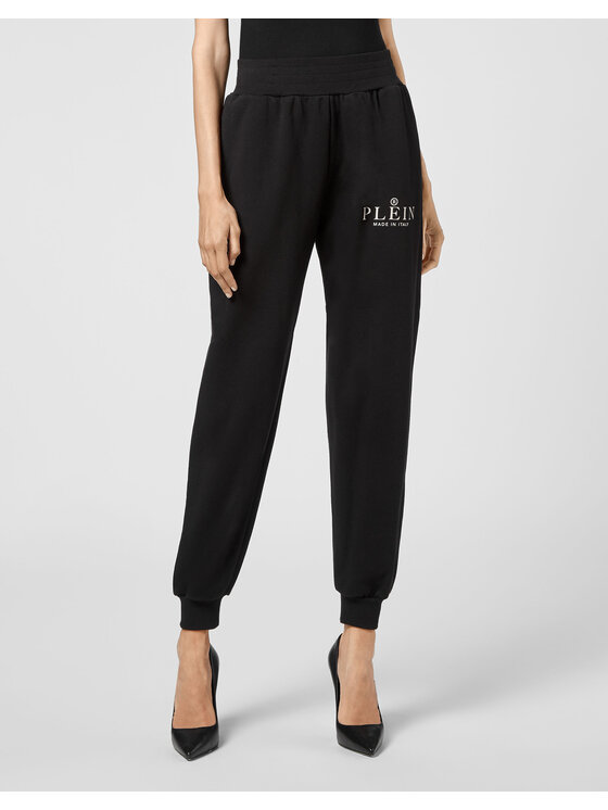 PHILIPP PLEIN PHILIPP PLEIN Joggers kalhoty 2735 Černá Regular Fit
