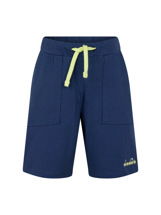 Diadora Diadora Komplet t-shirt i szorty sportowe JB. SET SL LOGO ELEMENTS Zielony Basic Fit