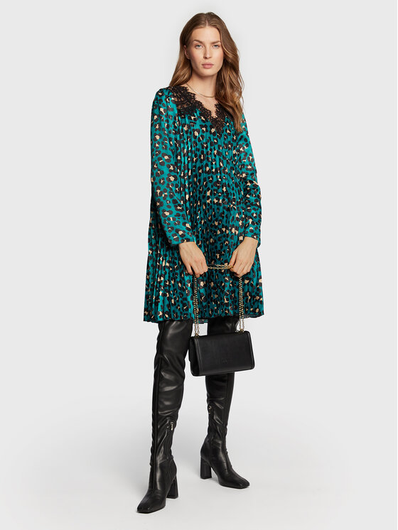 Nissa Nissa Vsakodnevna obleka RC13349 Zelena Regular Fit