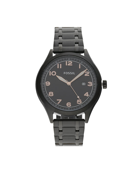 Fossil couple watch black new arrivals