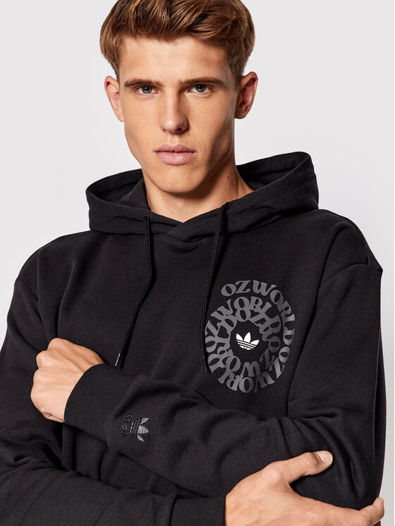 adidas adidas Džemperis Ozworld HL9250 Juoda Loose Fit