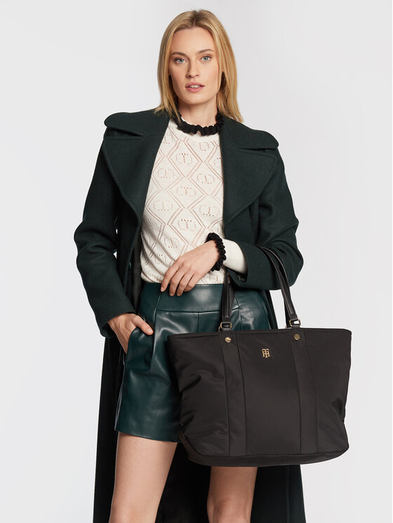 Tommy Hilfiger Tommy Hilfiger Handtasche My Tommy Tote AW0AW11998 Schwarz