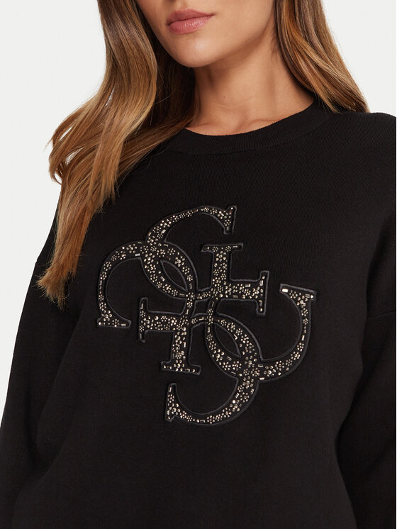 Guess Guess Пуловер W5BR42 Z26I2 Черен Relaxed Fit