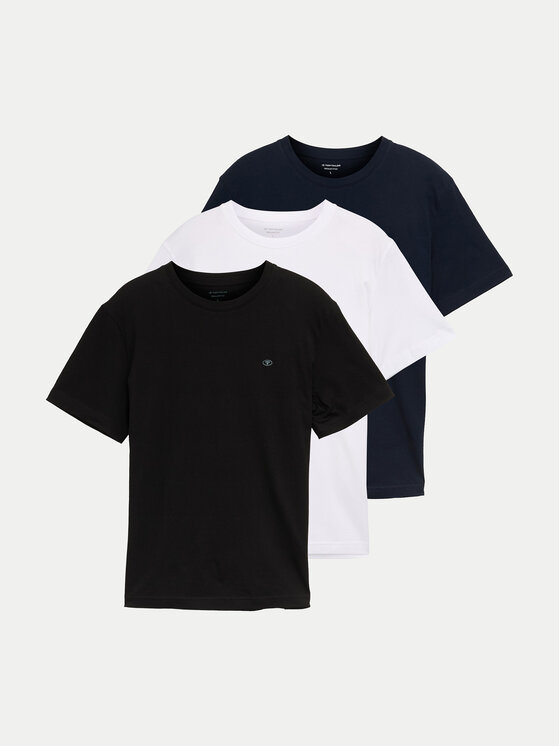 Tom Tailor Tom Tailor Set od 3 majice 1047049 Šarena Regular Fit