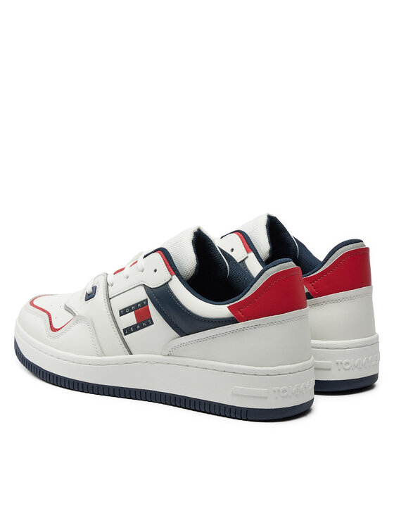 Tommy Jeans Tommy Jeans Sneakersy Retro Basket EM0EM01463 Bílá