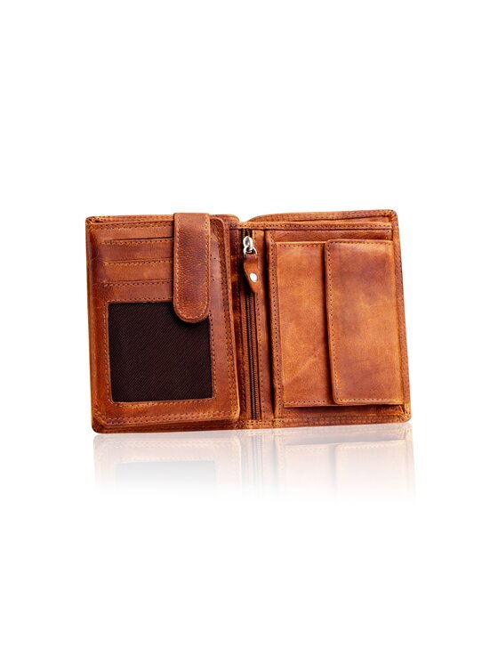 Mustang Mustang Portfel DENIMO HIGH WALLET Brązowy