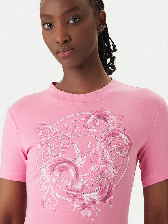 Versace Jeans Couture Versace Jeans Couture Sukienka codzienna 80HAOE01 CJ02E Różowy Slim Fit