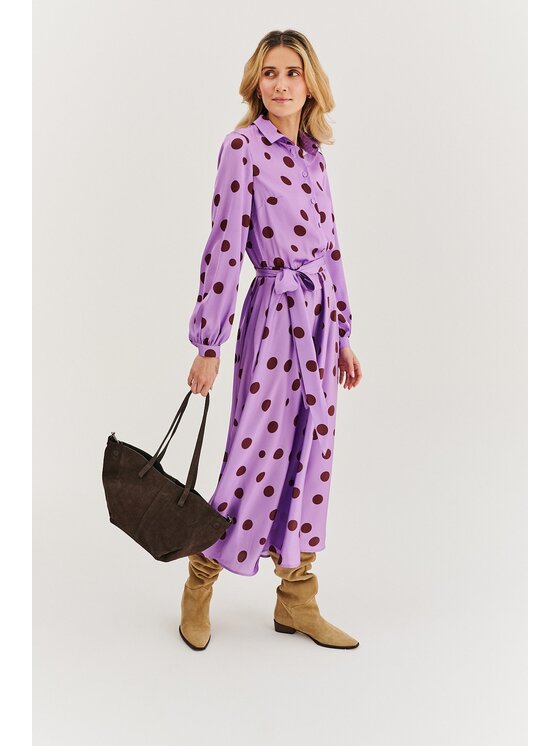 NAOKO NAOKO Sukienka codzienna Bring It Back Fioletowy Regular Fit