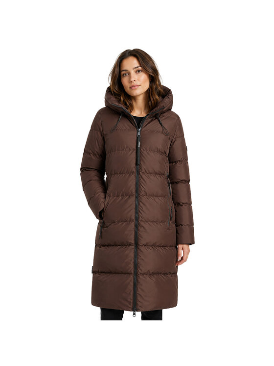 Geographical Norway Geographical Norway Parka WZ7108F/GN-DARK BROWN Brązowy Reglan Fit