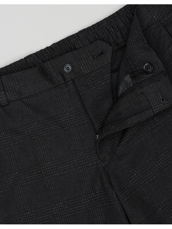 Borgio Borgio Spodnie garniturowe melizzano Szary Slim Fit