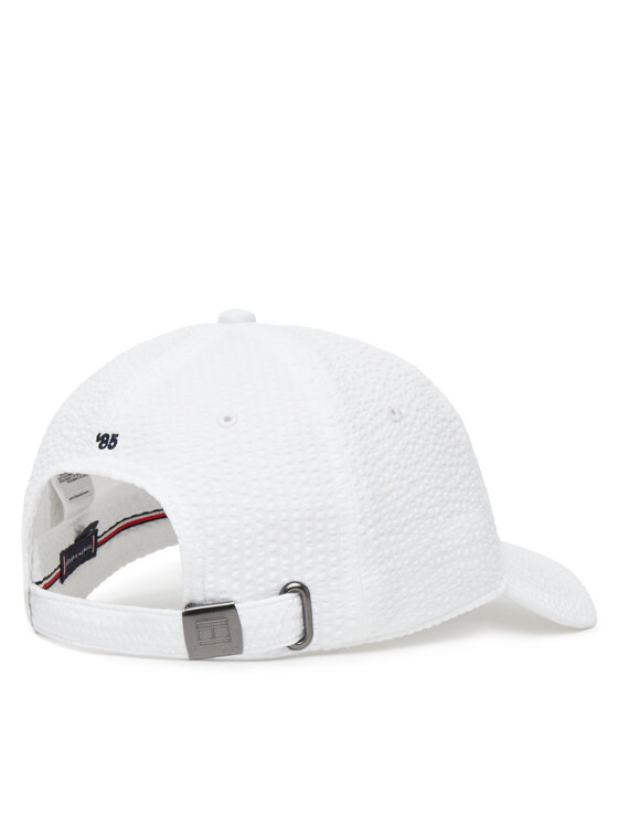 Tommy Hilfiger Tommy Hilfiger Șapcă Flag Seersucker 6 Panel AM0AM13427 Alb