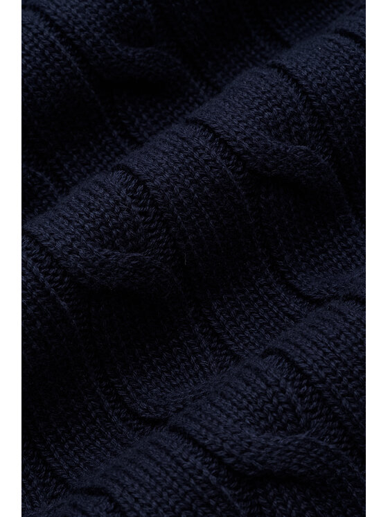 Lancerto Lancerto Sweter Joseph SW073226000002 Granatowy Regular Fit