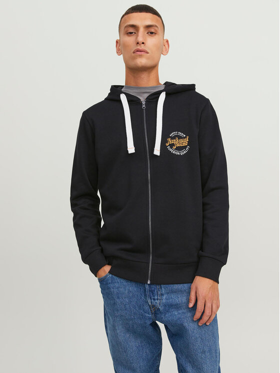 Jack&Jones Mikina 12236179 Čierna Regular Fit
