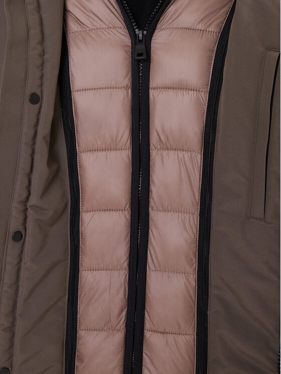 Geox Geox Parka Velletri M5628F T3285 F1432 Marrone Regular Fit