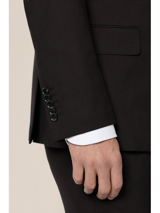 Lancerto Lancerto Garnitur Durham GA073225000004 Brązowy Slim Fit
