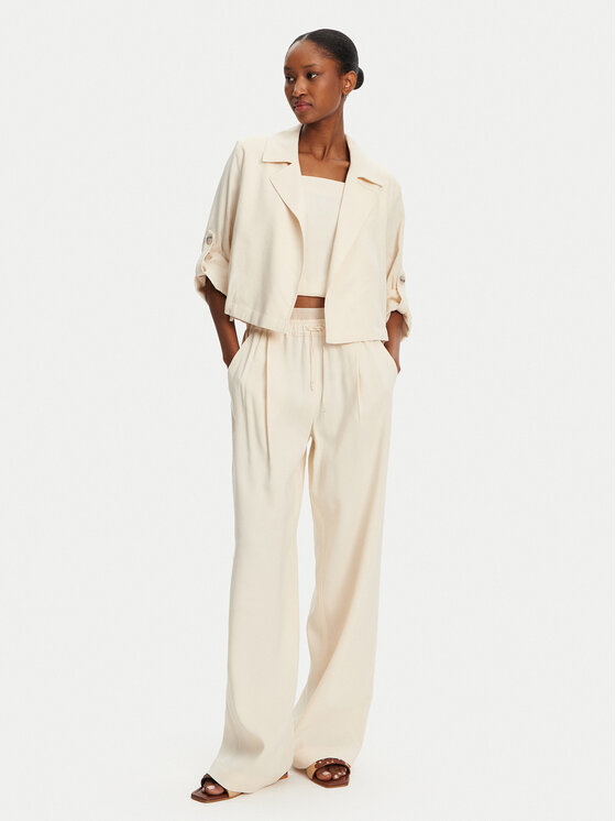 Marella Marella Sakoi Malibu 2513041055 Écru Relaxed Fit