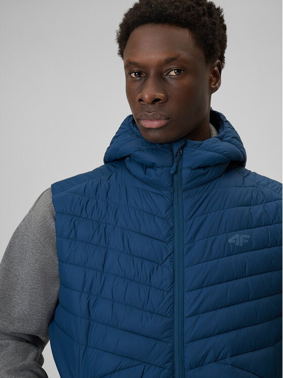 4F 4F Kamizelka BASIC+ Granatowy Regular Fit