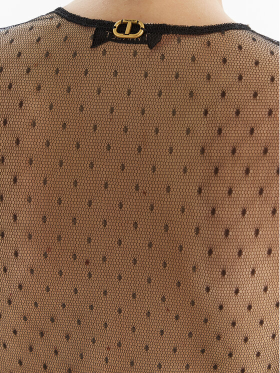 TWINSET TWINSET Φόρεμα βραδινό 252TT2021 Μαύρο Regular Fit