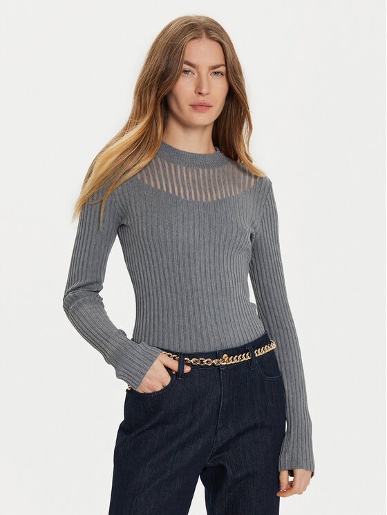 Morgan Morgan Пуловер 232-MANDRIN Сив Slim Fit