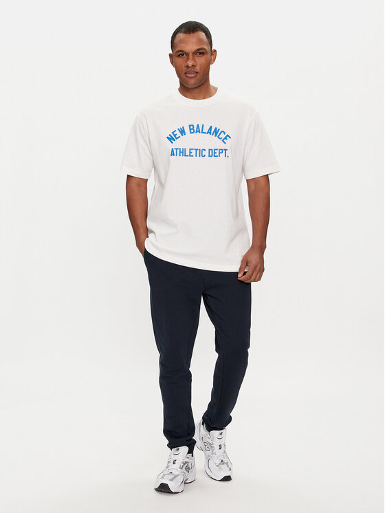 New Balance New Balance T-Shirt Greatest Hits MT41514 Biały Relaxed Fit