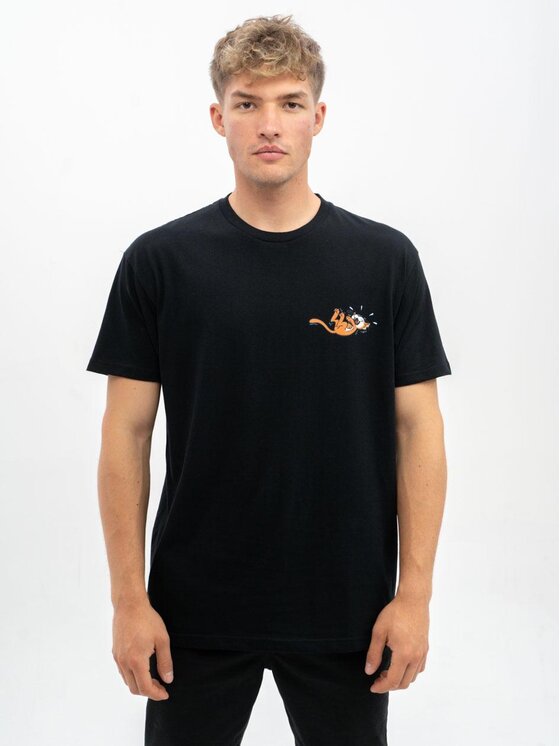 Smerfy Smerfy Komplet t-shirtów Zestaw 3 T-Shirtów Męskich Czarnych Smerfy Funny M Czarny Regular Fit