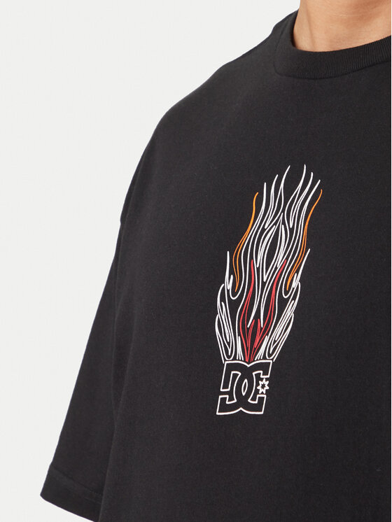 DC Shoes DC Shoes T-Shirt Burn Out EDYZT04356 Černá Regular Fit