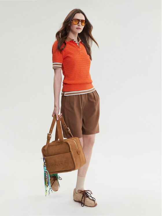 Tommy Hilfiger Tommy Hilfiger Πουλόβερ Fine WW0WW41474 Πορτοκαλί Regular Fit