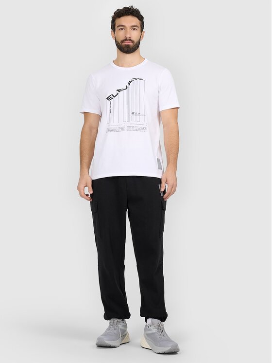 4F 4F T-shirt 4FRAW25TTSHM3845-10S Bianco Regular Fit